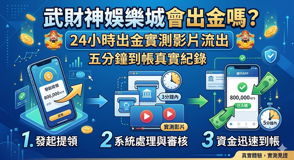 武財神娛樂城會出金嗎？24小時出金實測影片流出，五分鐘到帳真實紀錄